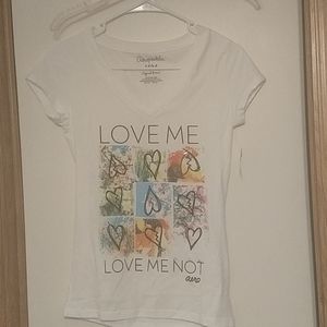 Aeropostale Love Me Love Me Not Shirt Sz M